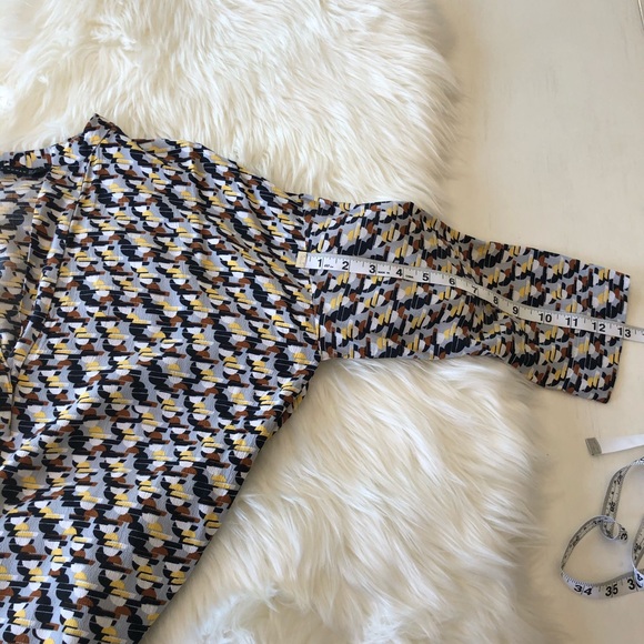 Zara Gometric Tunic V-neck dress Grey Size Small - Picture 8 of 14